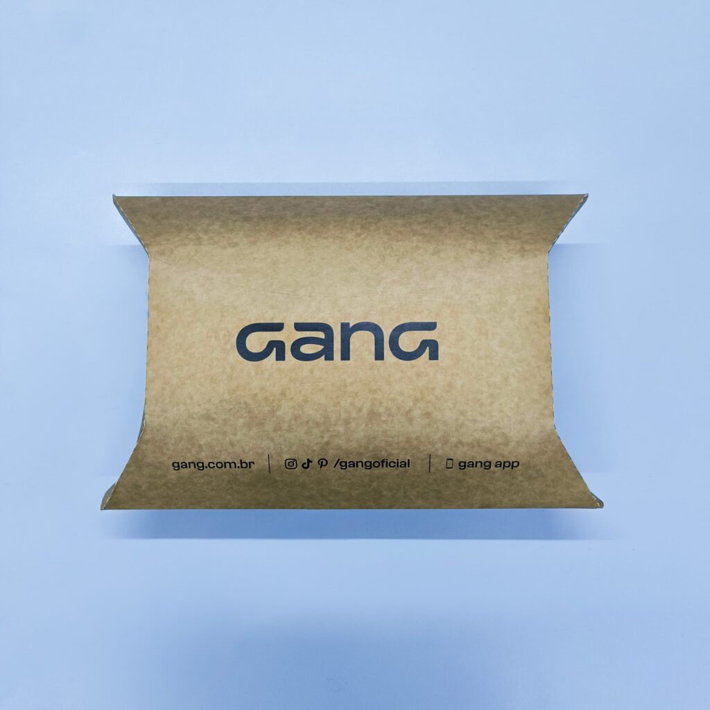 Embalagem tipo pillow personalizada com impressão de alta qualidade